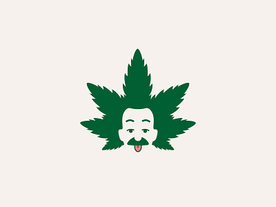 Weedstein best logo branding cannabis logo creative logo einstein face logo logodesign logoinspiration logotype style weed