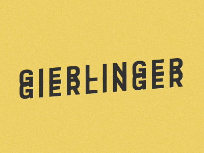 Gierlinger, frères-brasseurs beer branding brewery brothers doubles gierlinger slanted yellow