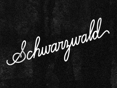 Gierlinger – Schwarzwald beer black black forest gierlinger handwriting lettering schwarzwald