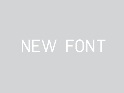 New font (no codename yet, it's that new!) awesome new font sans serif type typeface typography