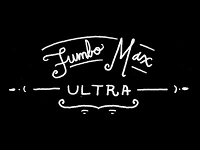 Jumbo Max Ultra black fancy intern jumbo jumbo max ultra lettering max michelle toronto ultra white