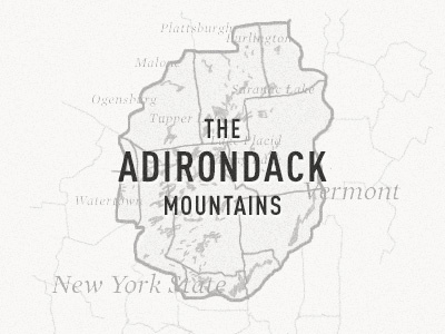 This... is a map. adirondacks din edit map mountains new york state vermont