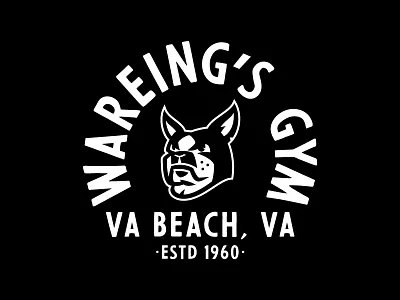 Wareing's Gym Boston Terrier Type boston terrier dog mascot type