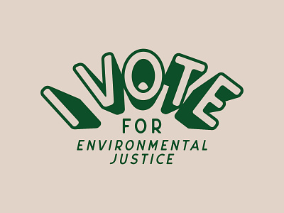 I Vote x Three Ships Coffee environment environmental justice screen print type virginia beach vote