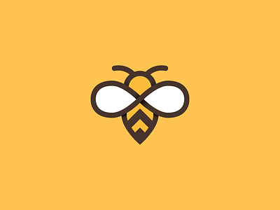 Infinity bee bee brown bug honey infinity insect lemniscate nature organic yellow