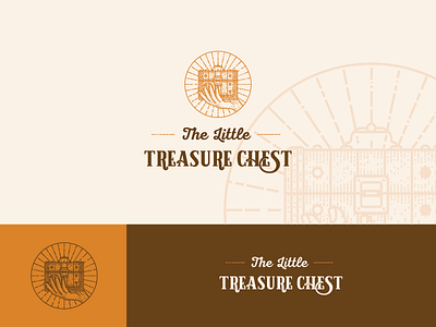 Little Treasure chest logo logotype treasure