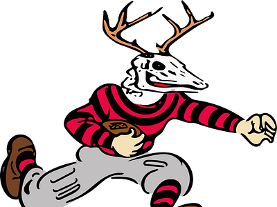 Logo for my company Reformed Rust animal deer logo vector