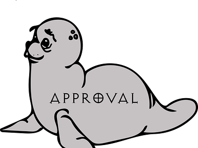 Seal Of Approval illustrator pun seal sticker stickers t shirt