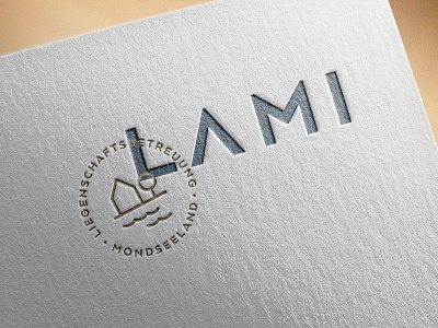 LAMI – property management branding caretaking emboss housing letterpress logo property management