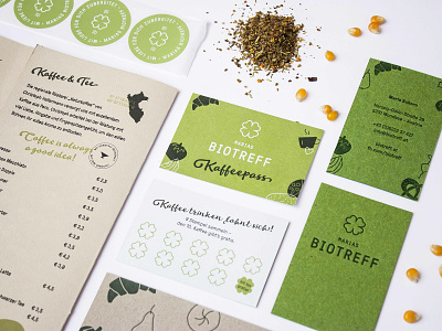 Rebranding of Marias Biotreff branding design food fresh graphic design green illustration logo organic paper print design typography