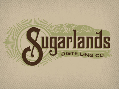 Sugarlands Distilling Co. Logo branding logo moonshine tennessee vintage whiskey