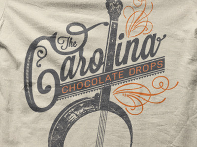 Carolina Chocolate Drops t-shirt banjo carolina chocolate drops music t shirt typography