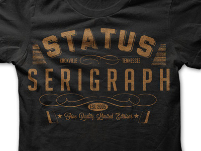 Status T Shirt status serigraph t shirt tee typography