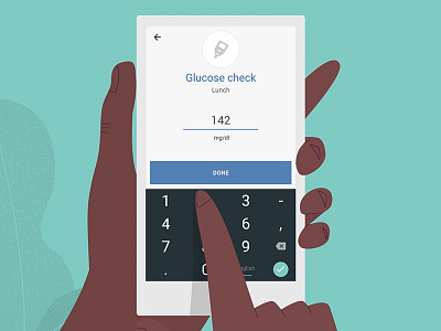 First Shot: DoseDr app diabetes phone ui