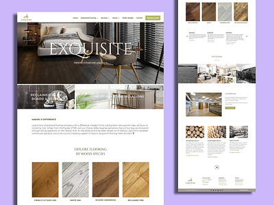Logs End graphic design hardware flooring web design website design wordpress developer wordpress website