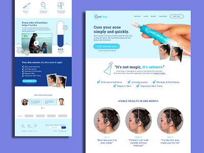 Cure Clear custom website design graphic design web design website design wordpress website