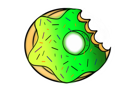 green donut