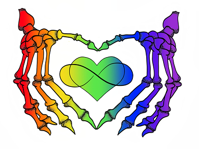 pride skelly love hands