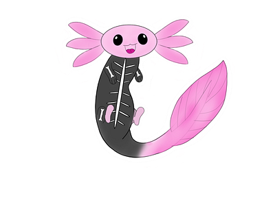 Halloween axolotl