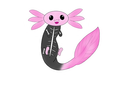 Halloween axolotl