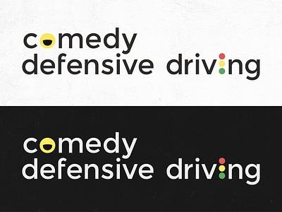 Comedy Driving Logo Concept branding comedy driving identity logo logotype type