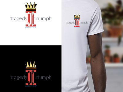 Tragedy to Triumph branding design illustration logo vector