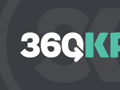 360KPI Logo Concepts brand branding graphic design logo typography