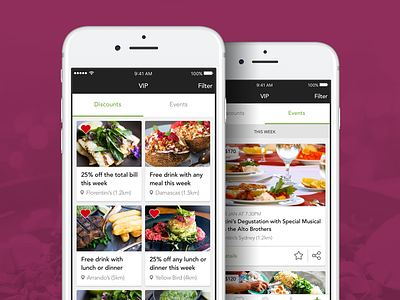 Foodie App app ios mobile ux