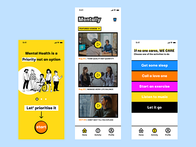 Mentally android animation app branding design designinspiration figma graphic design graphicdesign health icon illustration ios logo mental prototype typography ui ux vector
