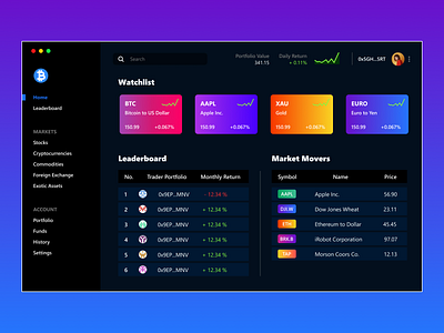 StockTrading binance bitcoin branding coinbase crypto crypto dashboard cryptocurrency dashboard ethereum exchange finance metaverse portfolio stocks trading ui ux vector web design web3