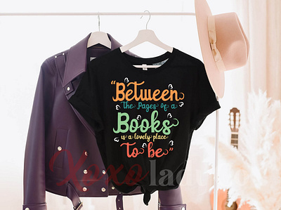 “Between the Pages of a Book” T-shirt Design animation app book lover t shirts branding custom shirt custom t shirt design graphic design icon illustration logo many book t shirt minimal retro design t shirt typography typography design ui ux vector