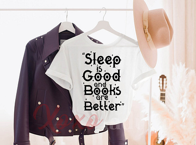 “Sleep is Good and Books are Better” T-Shirt Design animation art book lover t shirts branding custom shirt custom t shirt design graphic design icon illustration logo many book t shirt minimal retro design t shirt typography typography design ui ux vector