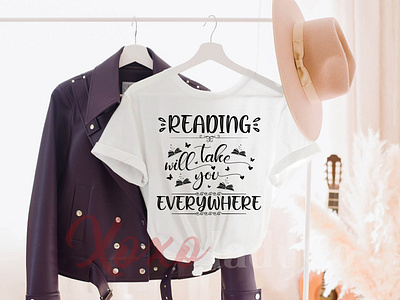 "READING WILL TAKE YOU EVERYWHERE" T-Shirt Design