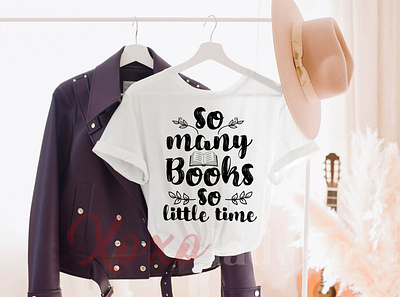 "So many books so little time" T-Shirt Design animation app art book lover t shirts branding custom shirt custom t shirt design graphic design icon illustration logo many book t shirt retro design t shirt typography typography design ui ux vector