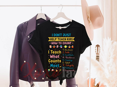 "I don't Just help teach kids How to count" T-Shirt Design animation art book lover t shirts book worm t shirts branding custom shirt custom t shirt design illustration logo many book t shirt minimal retro design t shirt typography typography design typography t shirt ui ux vector