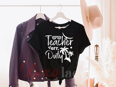 "Teacher off duty" T-Shirt Design