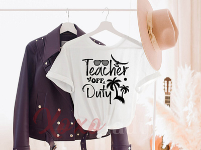 "Teacher off duty" T-Shirt Design