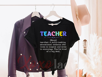 "Teacher's Definition" T-Shirt Design