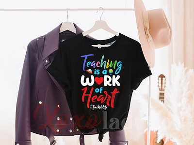 "Teaching is a work of heart" T-Shirt Design