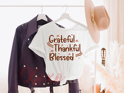 "Grateful Thankful Blessed" T-Shirt Design