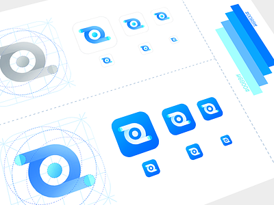Icon of BaiGuoTong App app app icon blue design icon logo ue ui vi