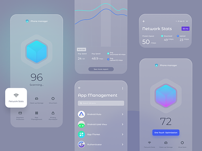 Phone Manager interaction design phone manager ui uidesign ux
