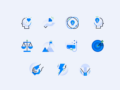 Icon Values flat design geometric hosting icon icondesign illustration minimalist uiux