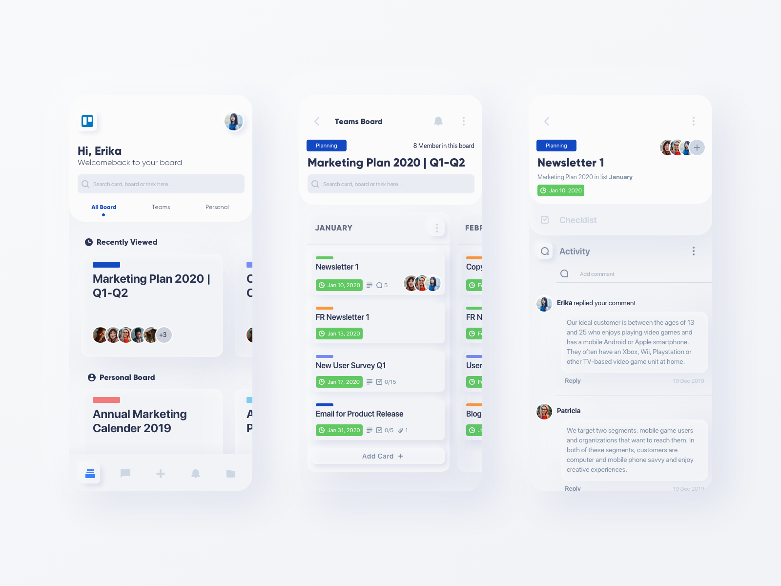 Trello Managament App - Neumorphism UI by Rudityas W Anggoro on Dribbble