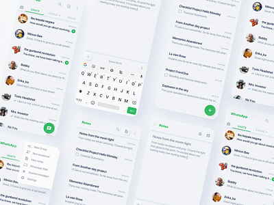 WhatsApp soft UI (Neumorphism)? 🤔 app design interfacedesign neumorphism product design ui uidesign ux