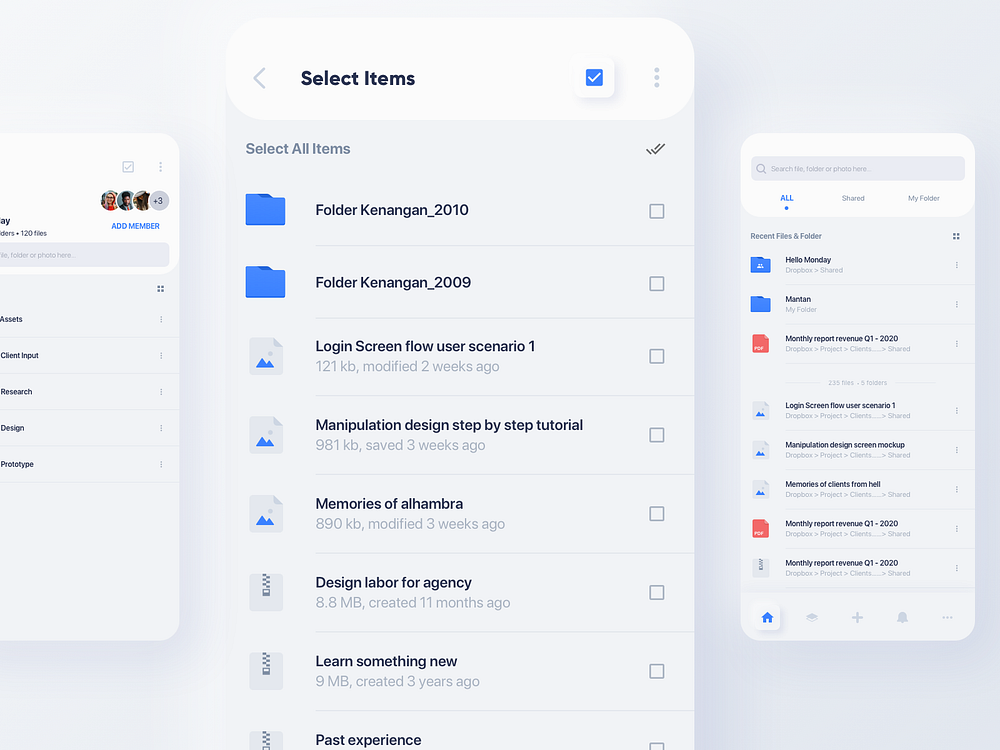 Dropbox Soft UI by Rudityas W Anggoro on Dribbble