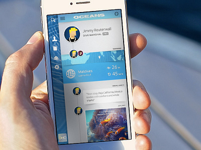 Oceans UI app diver iphone oceans scuba ui