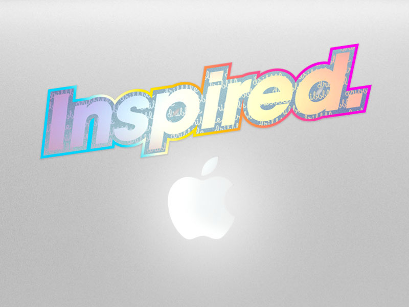 Inspired sticker hologram colors foil sticker