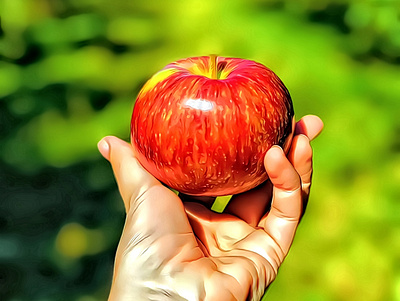 Red Apple Art apple apples arm art artwork colors design foodart freshy health healthyart nature red