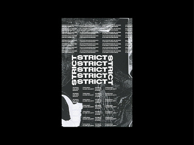 Strict Poster Series abstract design grid construction grid design grid layout minimalism poster poster a day poster challenge swiss texture typography